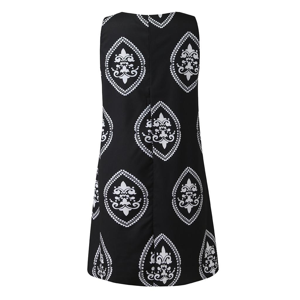 Women Vintage Casual Summer Floral Print V-Neck Short Sleeve Dress  Dress