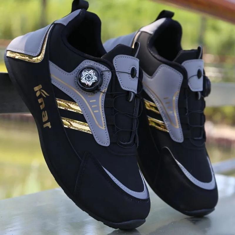 Fashion Mans New Breathable Sports Running Shoes Four Seasion Versatile Comforts Casual Shoes Fashion Rotating-button Platform Sneakers