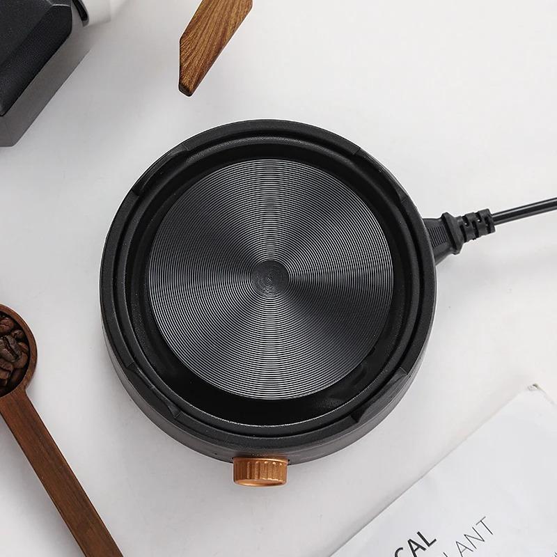 EXSX 220V Electric Mini Coffee Heater Milk Tea Mocha Heating Stove Hot Plate Multifunctional Cooking Pot Oven Furnace Cooker