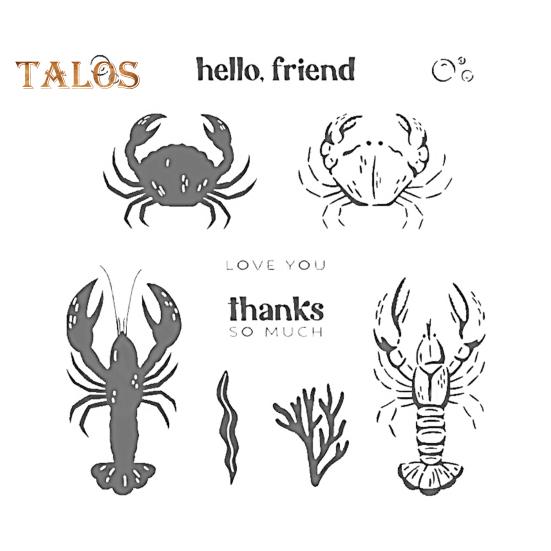 Stamps And Dies Set Reusable Silicone Stamp Carbon Steel Dies Flower Plants Animal Pattern Stamps Set for Greeting Card Making DIY Festivals Album