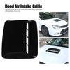 Bonnet Air Vent Grille, Universal Black Unchangeable Hood Scoop Cover