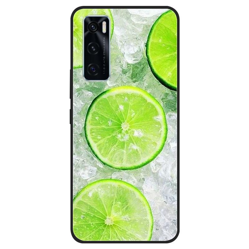 For Vivo V20 SE Case V20SE Silicone Cat Painted Soft Black Cover for VivoV20 V20SE V2022 V2023 Cover TPU Coque Protective Capa