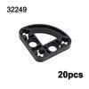 Technical Parts Moc Beam L-shape Thin with Axle Hole  DIY Building Blocks Accessories Toy Compatible 11478 32449 32017 Bricks