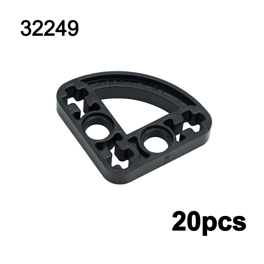Technical Parts Moc Beam L-shape Thin with Axle Hole  DIY Building Blocks Accessories Toy Compatible 11478 32449 32017 Bricks