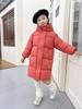 Girls' Long Hooded Winter Jacket with Graphene Heat Technology
