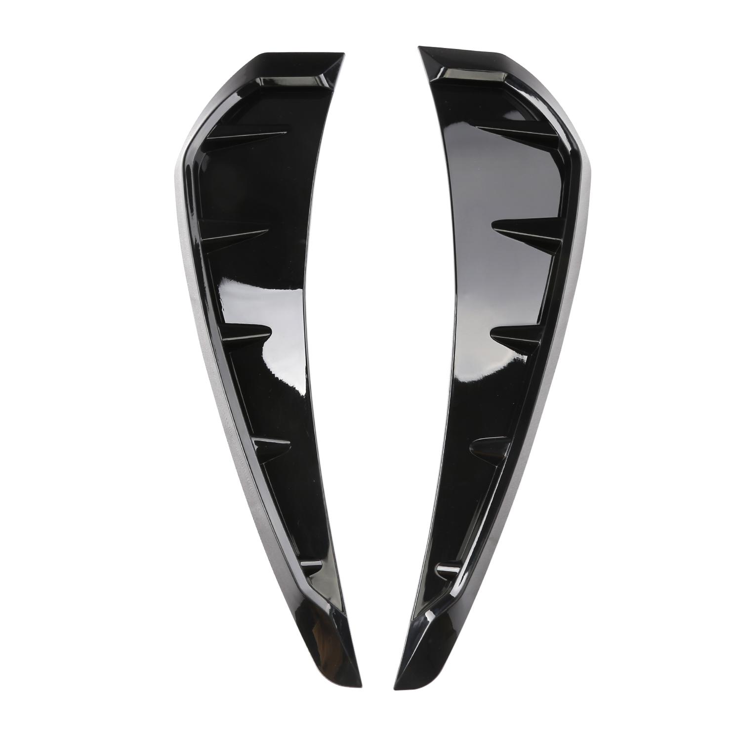 

2 шт. автомобильная решетка в виде акулы, автомобильная листовая пластина, имитация выпускного отверстия, декор из АБС-пластика, углеродного волокна, боковая наклейка на воздушный поток для Honda Civic чёрный