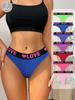 7Pcs/Set Women Thongs Sexy Underwear Low Waist Panties Sport Girls Briefs Cotton G-String Breathable XS-L Panty Female Lingerie
