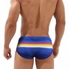 Men's Fashion Pride Day Swimming Briefs Low Waist Plus Size Summer Beach Wear