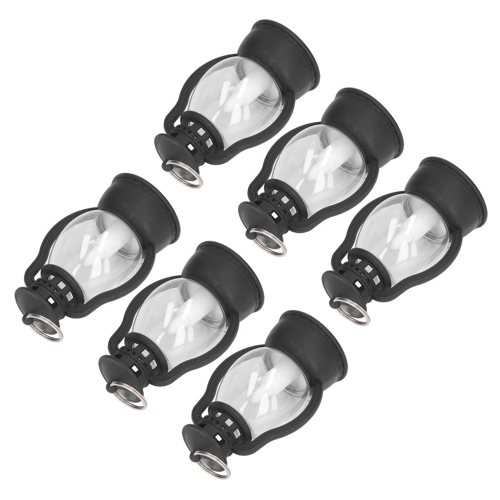 6Pcs Electric Lantern Vintage Lamp Battery Operated Light Home Decoration for Party