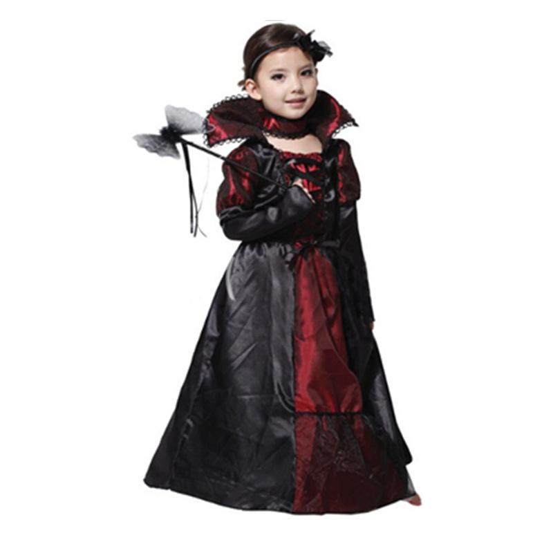 Halloween Wicked Queen costume, girl vampire witch costume