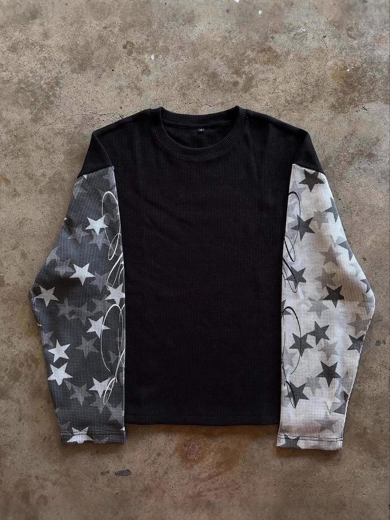 Y2K T-shirt s tmavým maskáčem Punk Retro - Unisex Podzimní/Zimní Trend