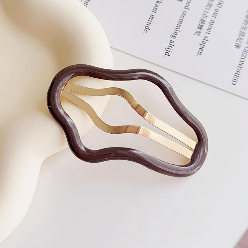 

1 шт. Корейская Мода Заколка для Волос Формы Облаков Полые Зажимы для Волос Заколки-невидимки Женская Милая Однотонная Заколка Аксессуары для Волос Головной убор