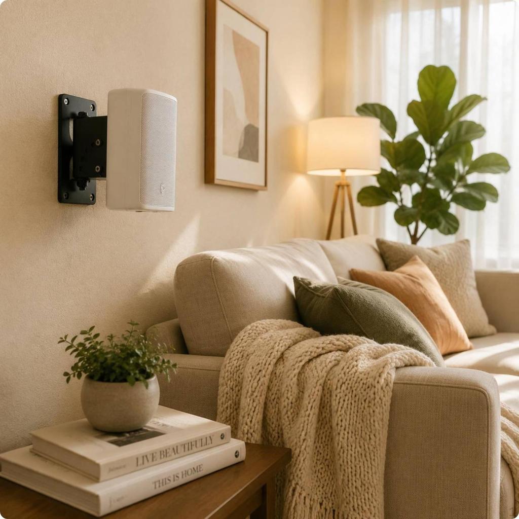 Speaker Wall Mount Easy Installation Bracket Adjustable Tilt Sound Accessory for