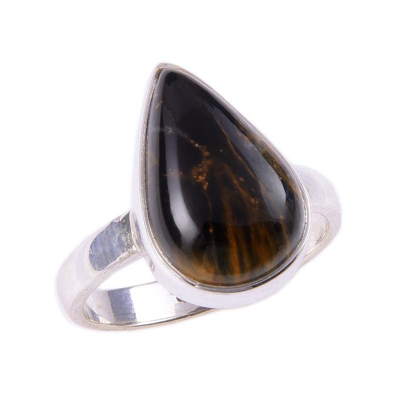 Natural Pietersite Gemstone Handmade 925 Solid Sterling Silver Ring Size 6 E6V40