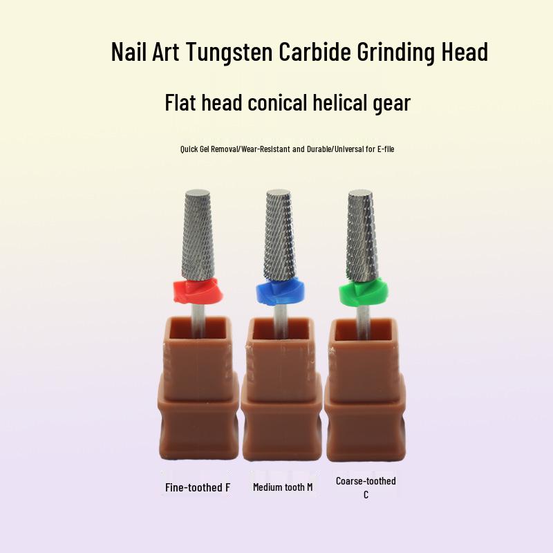 

Tungsten Steel Nail Art Grinding Head - Nail Removal & Polishing Drill Bit