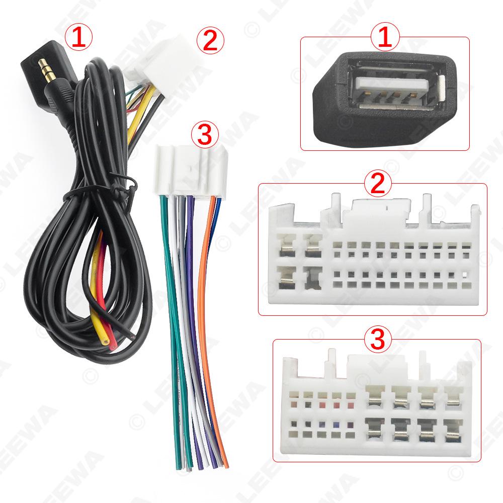 Kia Car Audio Wiring Harness for K2 K5 Sportage with USB AUX Cable
