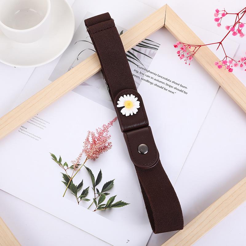 Buckle-Free Belt Ladies Decoration Lazy Belt Casual Elastic Elastic Jeans Belt Han