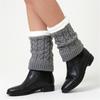 Winter Warm Crochet Knitted Boot Cuffs Toppers Socks Short Leg Warmers Cable Knit Ankle Heap Socks Womens Boot Socks
