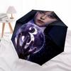1pc Wednesday Automatic Folding Umbrella, Portable Collapsible Design, Casual Outdoor Accessory L1127090