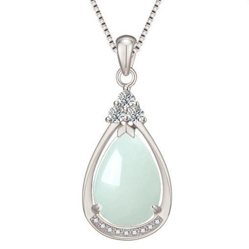 Naszyjnik z kroplą wody, damski wisiorek w stylu retro narodowym, dziękuję za podarowanie mamie prezentu noworocznego dla dziewczyny