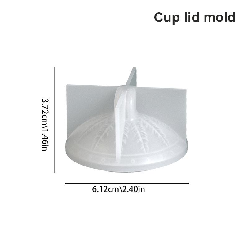 Christmas Ornaments Round Candle Jar Silicone Mold DIY Handmade Relief Snows Berry Ball Plaster Resin Storage Box Craft Molds