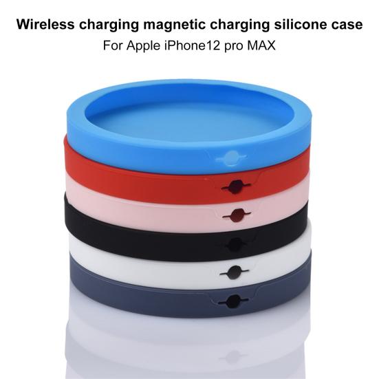 Soft Silicone Phone Adapter Protective Case Wireless Charger Cover for MagSafe