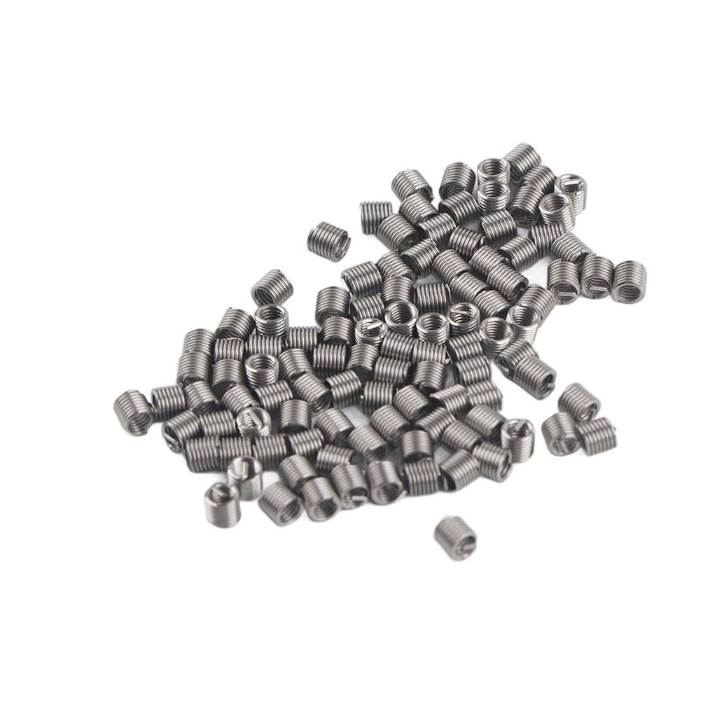 100pcs M2 Stainless Steel SS304 Coiled Wire Helical Screw Thread Inserts (M2*0.4*2 D)