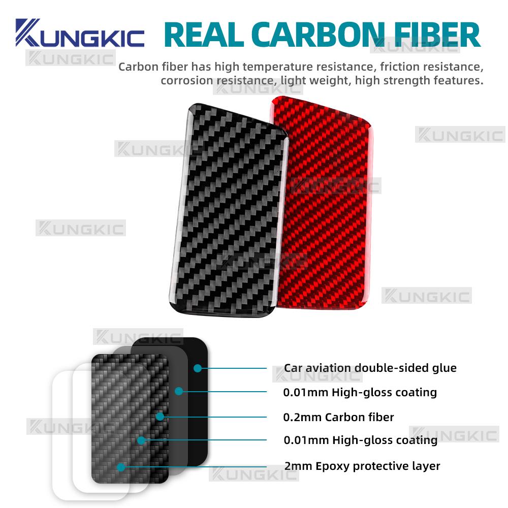 Carbon Fiber Interior Trim Sticker for Hyundai Sonata 2024-2025 LHD Passenger Tool Box Switch