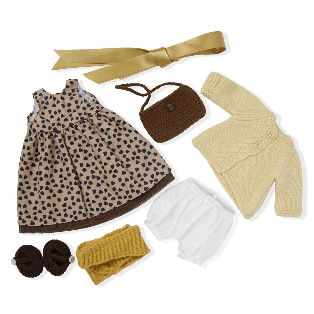 BlissfulPixie Handmade Waldorf Doll Clothes 30cm Clothes Set Lovely Box Girls Christmas Birthday Gift Ballerina Clothes Accessories -