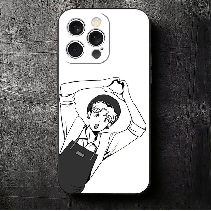B-J A-Alex Anime Soft Phone Case for iPhone 16 16E 17 Air 15 Pro Max 14 Plus 13 Mini 11 12 7 Black Cover Back Shell