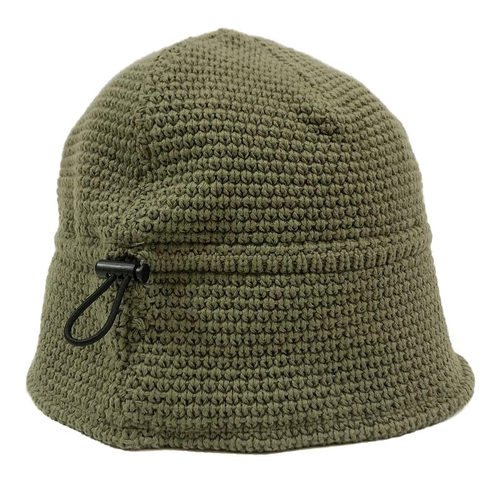 Basic Enchi Knit Sailor Hand Knit Cotton with Black Hat, Washable, Drawcord, Unisex,