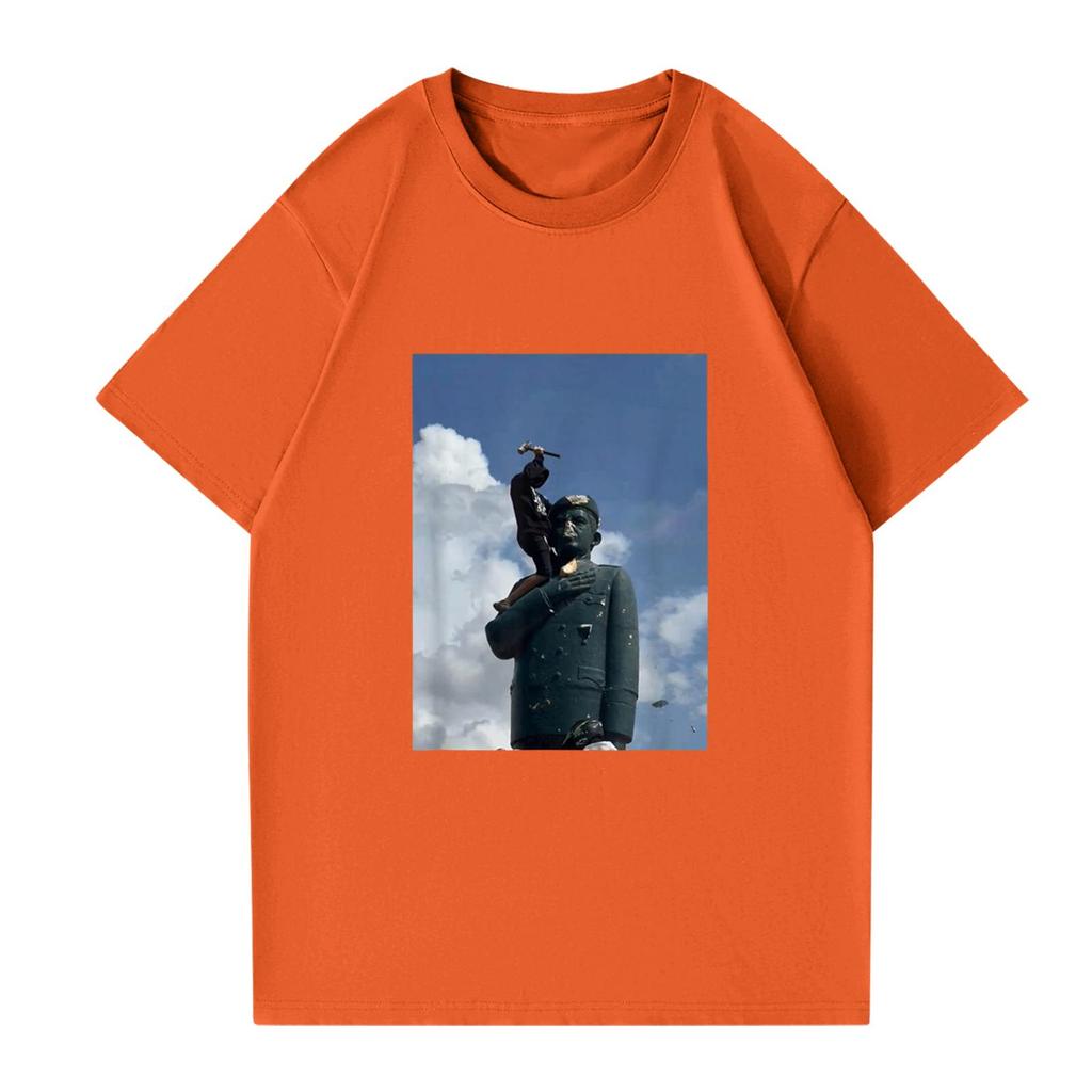 Modisches rundhalsiges lässiges bedrucktes kurzärmeliges T-Shirt Top für Damen und Herren