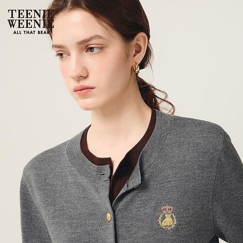 Teenie Weenie Women's Machine Washable Wool Faux Two-Piece Cardigan