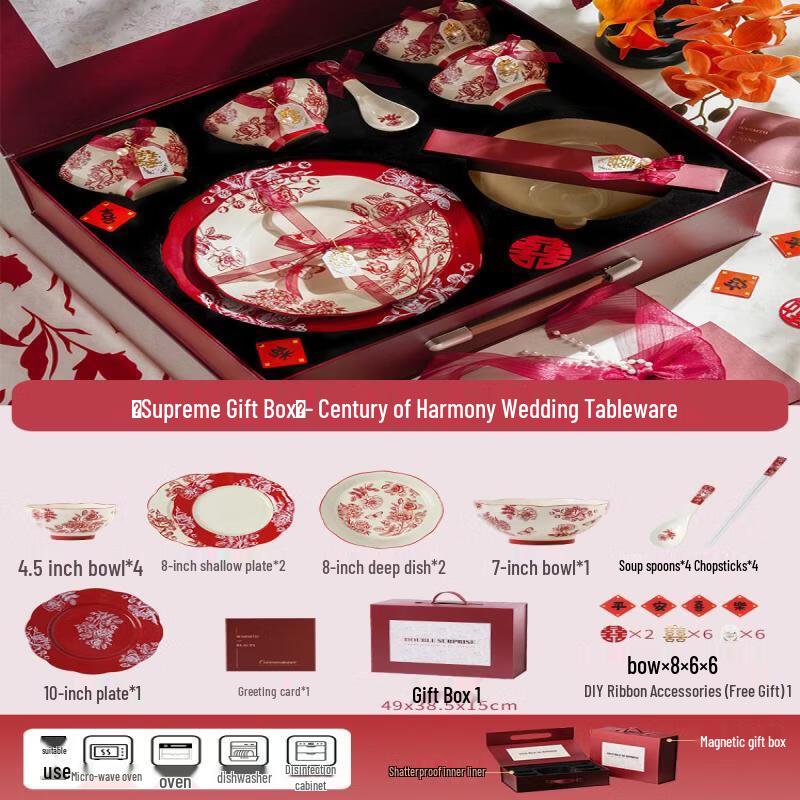 European Style 18-Piece Bone China Dinnerware Set