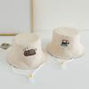 Cartoon Dinosaur Children Fisherman Hat Windproof Baby Capybara Sun Cap Kids Bucket Hat  Toddler