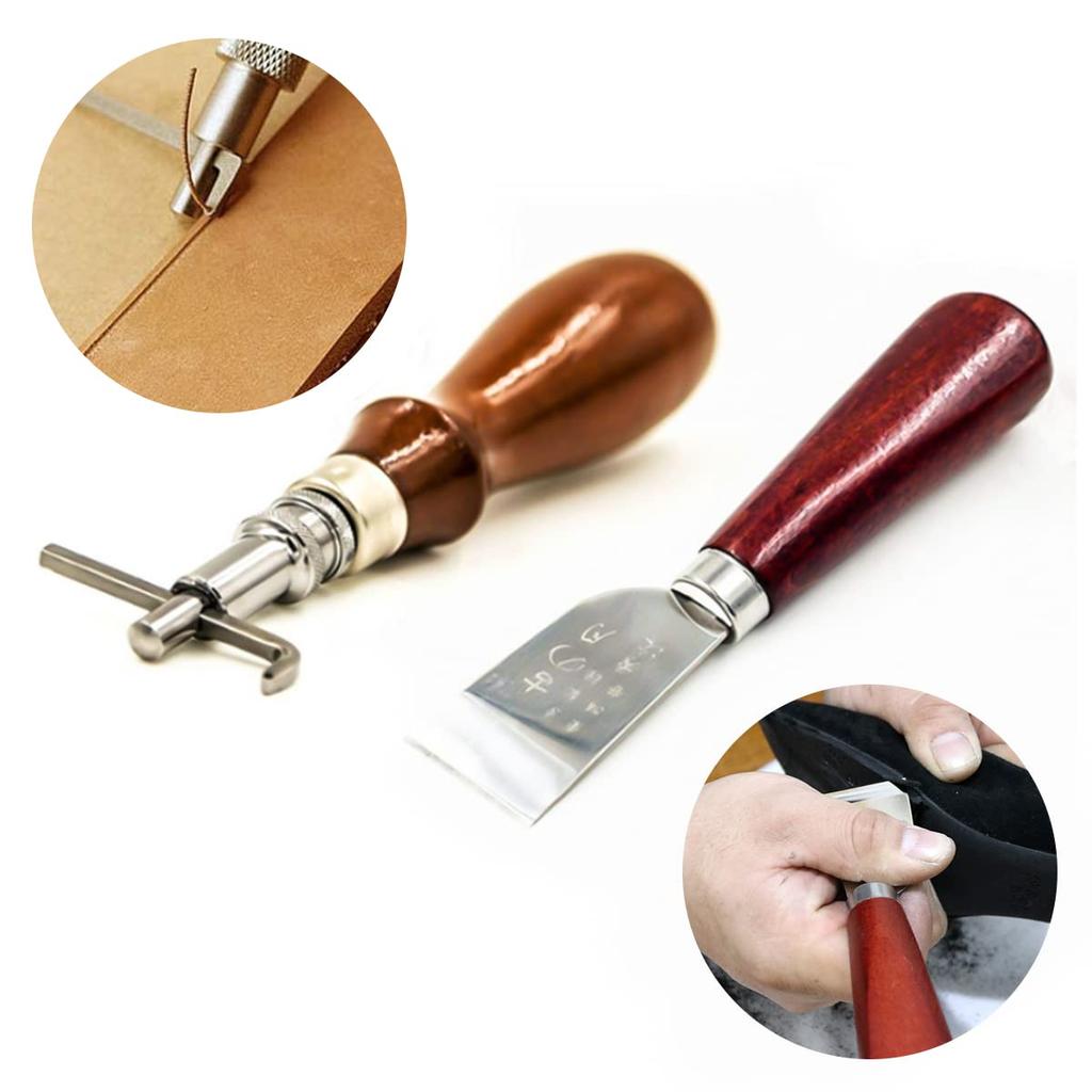 Leather craft leather craft leather craft leather leather leather needles and hole diamond punching tool stitching edge edge measuring wool glue