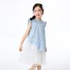 Xiao Yin Man Girls' New Chinese Style Flutter Sleeve Dress