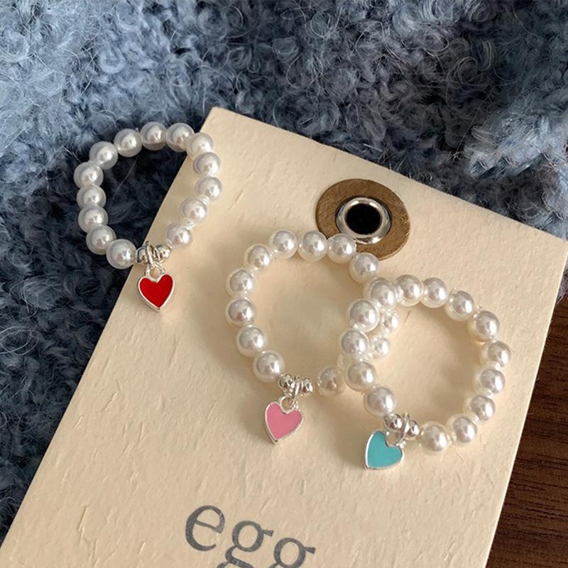 Pearl Heartshaped Trendy Ring For Women Fashionable Design For Wear Everyday