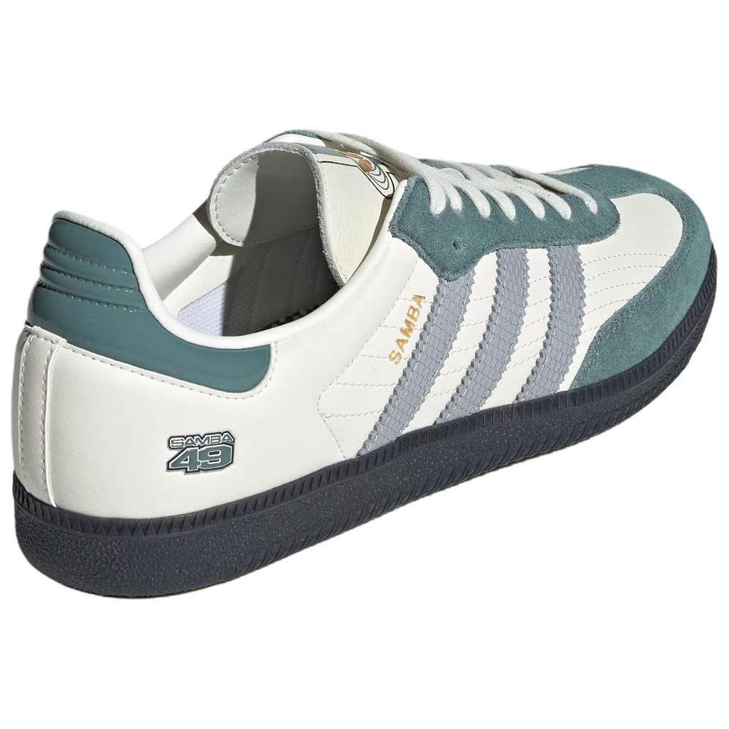 Adidas Originals Samba Abrasion Resistant Low Top Skateboard Shoes Unisex Jade White Sneakers JP9222