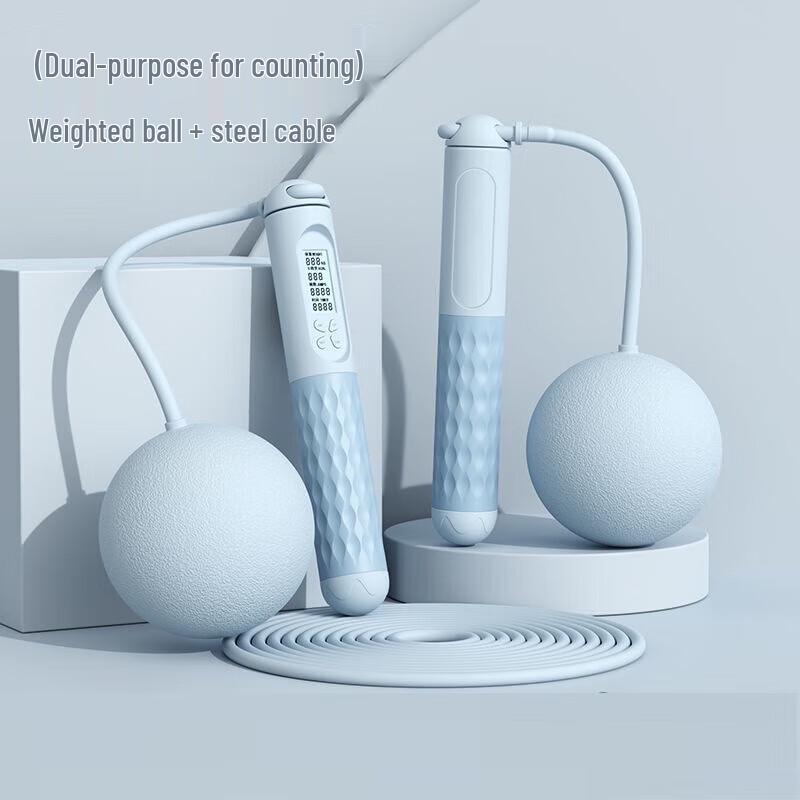 Kaiyashi Electronic Counting Dual-Use Jump Rope with Grip Strengthener