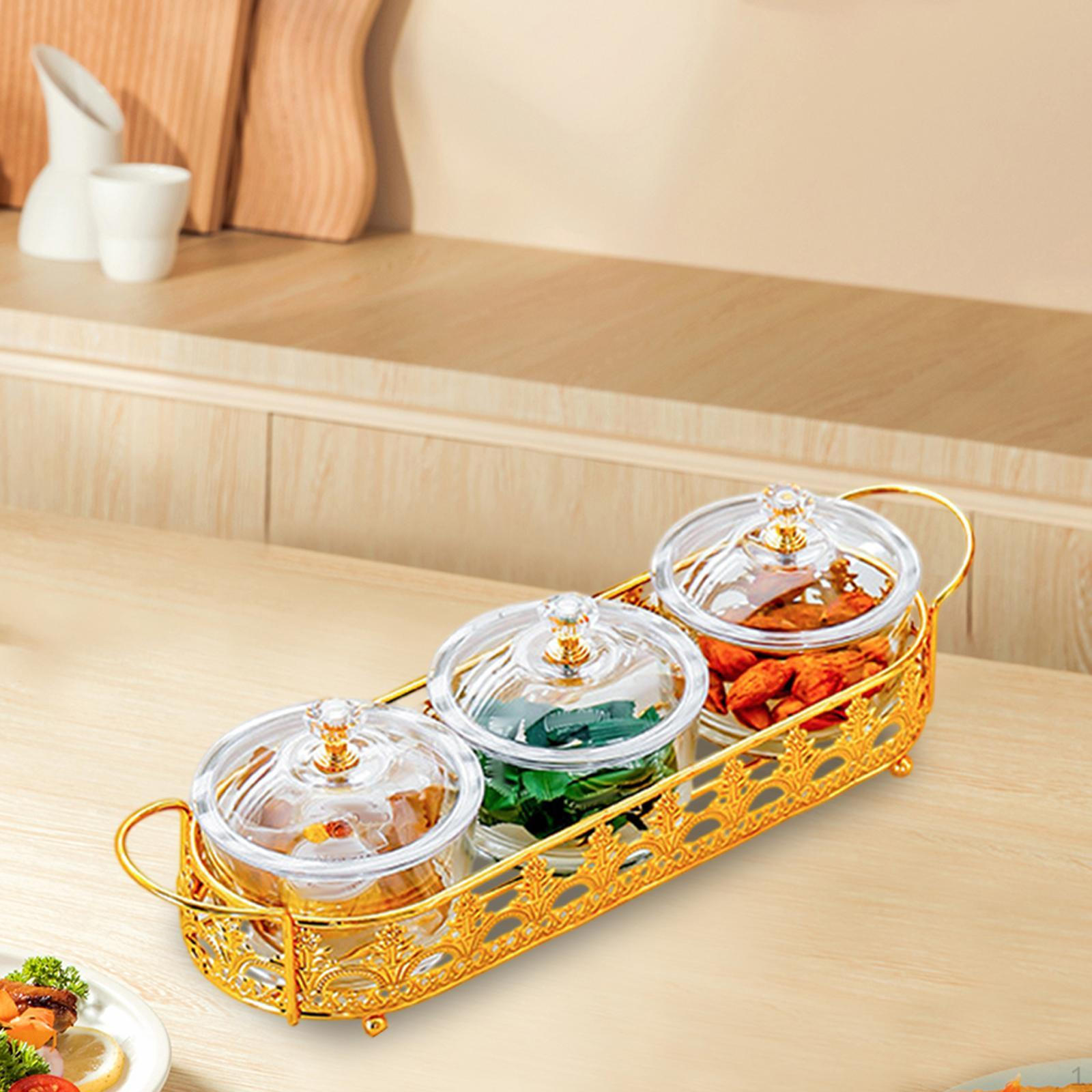 

Тарелка для сухофруктов, контейнер для конфет и орешков, многосекционная, легкая переносная тарелка для закусок, для 3 trays