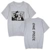 ONE PIECE Anime Women Men's T-shirts Graphic Shirt Cartoon Printed O-Neck Oversized Short Sleeves Fashion Mens Clothing Streetwear