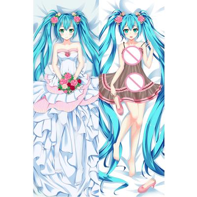 60x180cm postać z anime Cosplay Vtuber Vocaloid poszewka na poduszkę Dakimakura Waifu przytulanie ciało pościel dekoracyjna poszewka na poduszkę