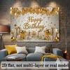 Party Backdrop Happy Birthday Christmas Birthday White Photo Booth Background Wall Decor