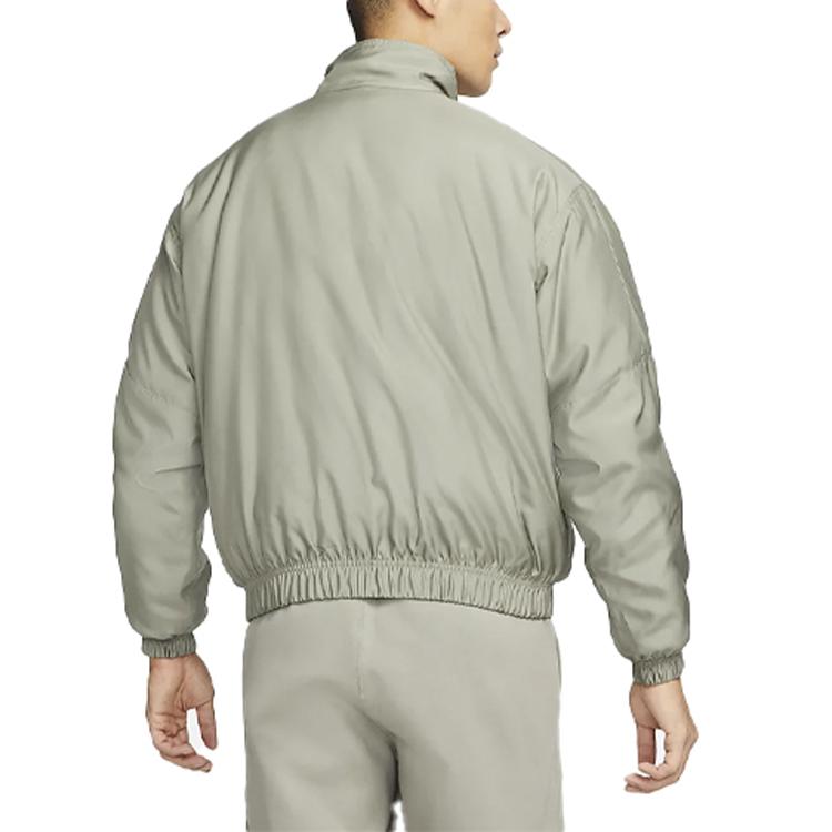 Nike Solo Swoosh Satin Bomber Jacket (Asia Sizing) Light Army Men Streetwear DN1267-320