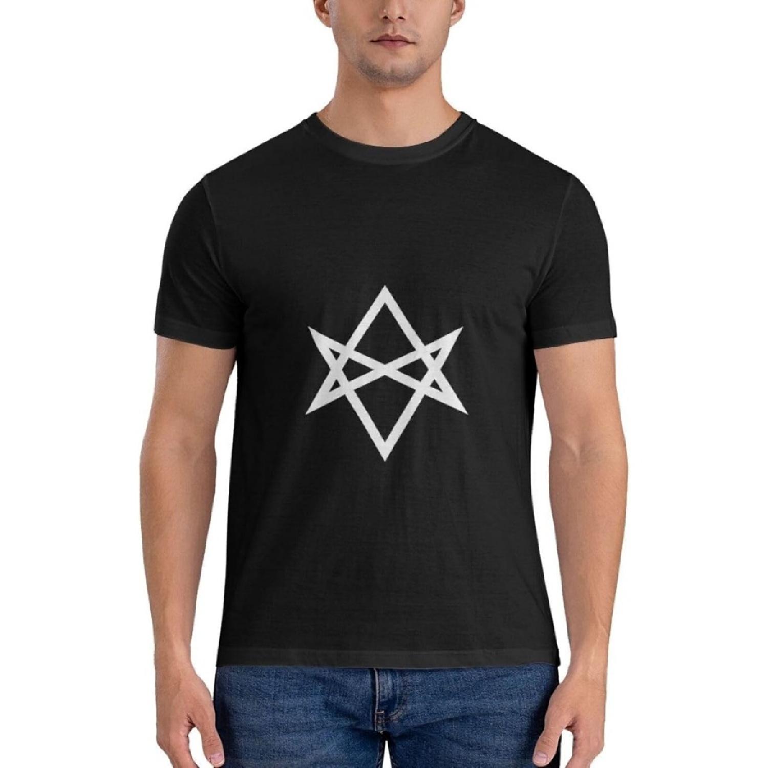 DPAINTouscap Unicursal Hexagram Men s Cotton Crewneck T-Shirts, Casual Shirts XXXXXL разноцветный