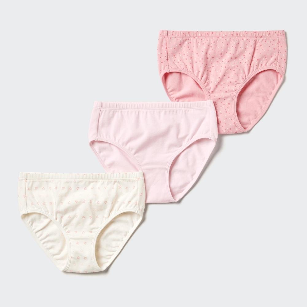 

Uniqlo Девушки эластичные хлопковые шорты 3p Regular Heart 10 PINK/KIDS 110