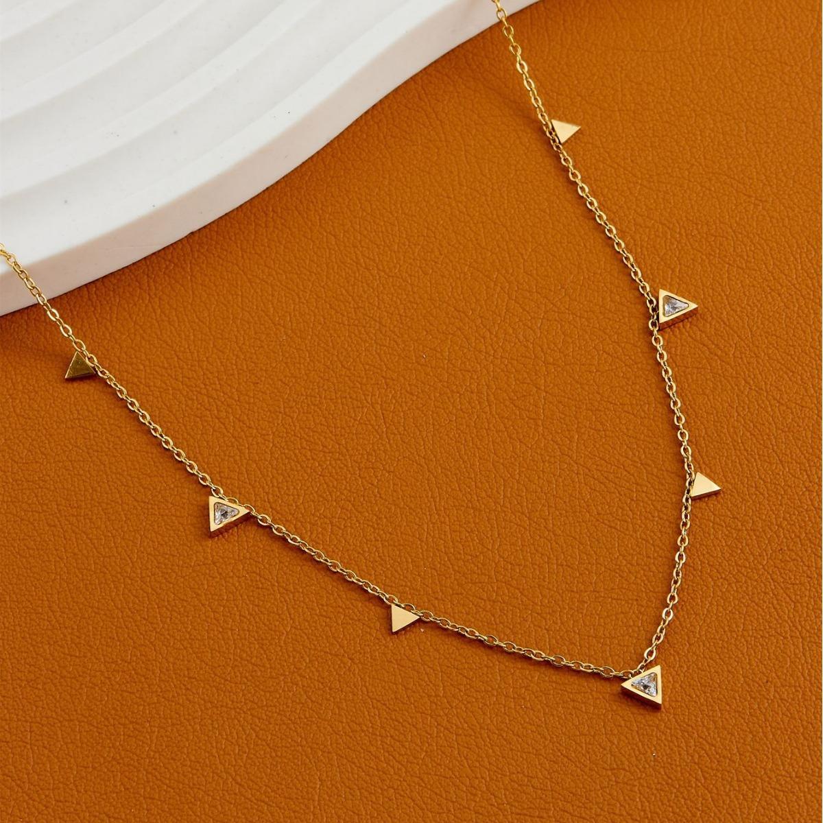

316L Stainless Steel Simple Fashion Zircon Waterdrop Pendant Necklace for Women Trendy Waterproff Chain Neck Party Jewelry Gifts