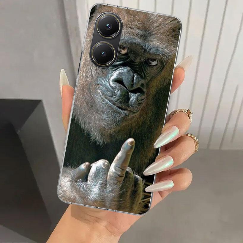 Affen Memes Handyhülle für Xiaomi Poco X5 X6 X7 Pro F7 Ultra M7 Redmi 15 15C 13 13C 12 12C 10 10A 10C 9 9A 9C 9T Hülle Poco X7