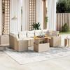 VidaXL Garden Lounge Set with Cushions 8 Pcs, Patio Sofas, Patio Furniture Set, Outdoor Furniture, Beige 3272549